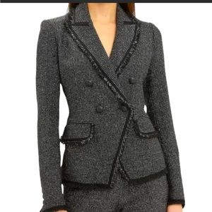 VERÓNICA BEAR Frisco tweed double breasted jacket size 4